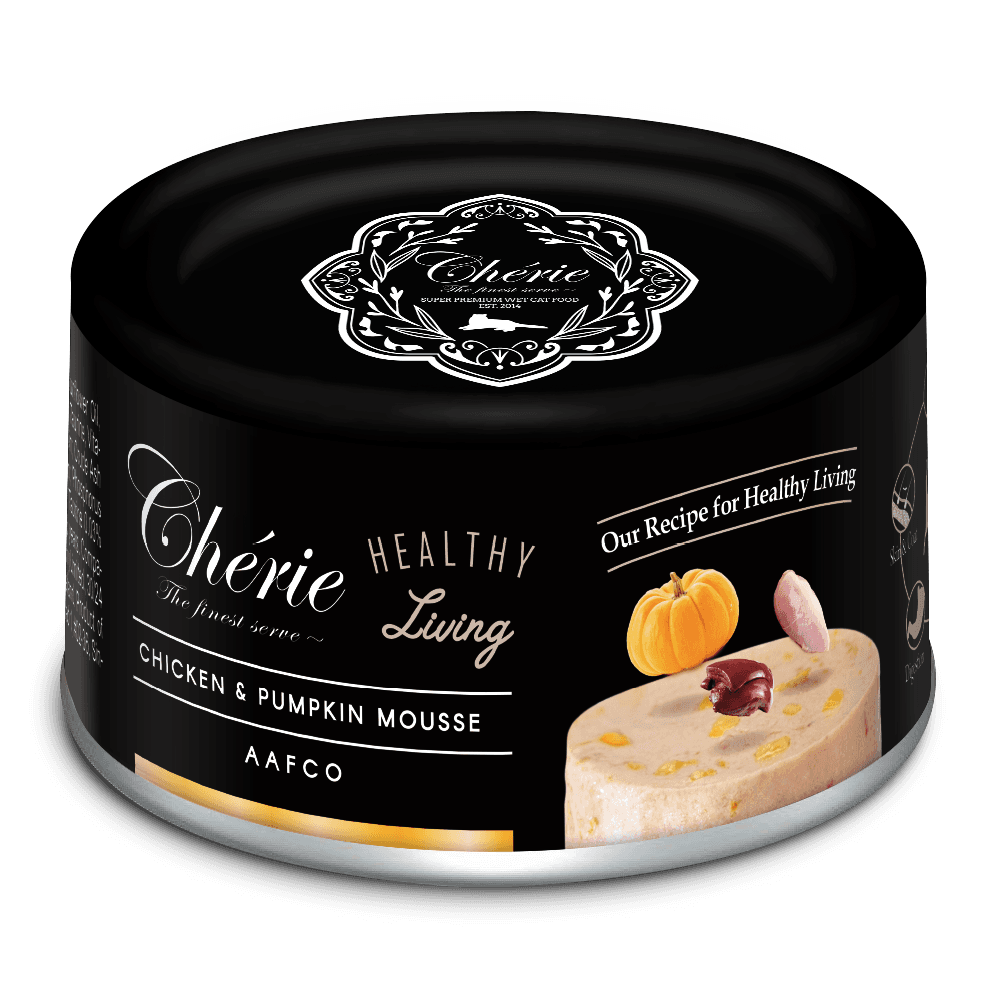 Chérie Healthy Living Mousse Chicken and Pumpkin 80g.