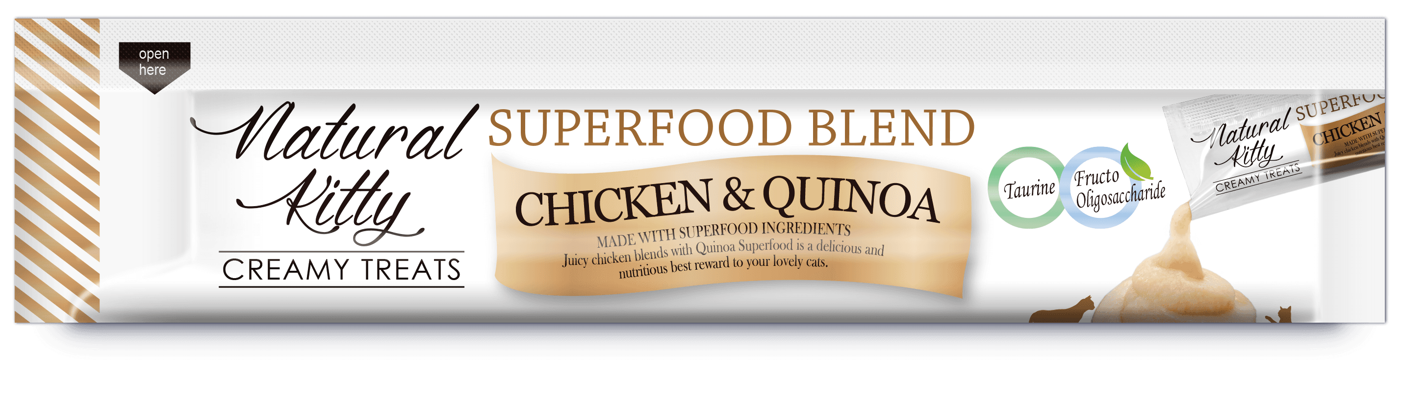 Natural Kitty Creamy Treats Superfood Blend Chicken and Quinoa - FrontC_Q