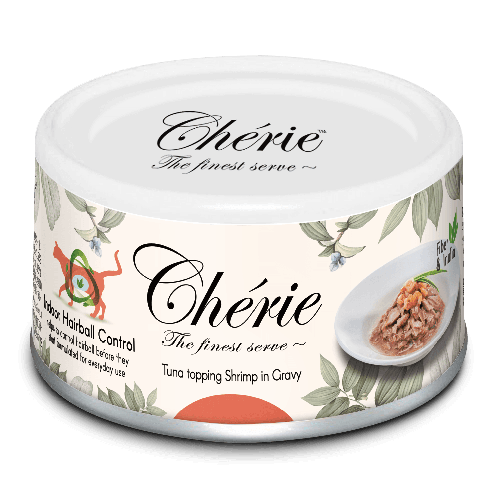 Chérie Special Diet Tuna Topping Shrimp in Gravy 80g.