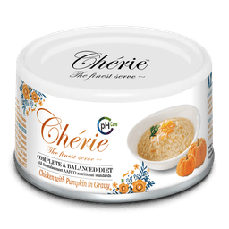 Chérie Complete and Balanced Diet Chicken with Pumpkin in Gravy 80g. - Kurczakzdynia