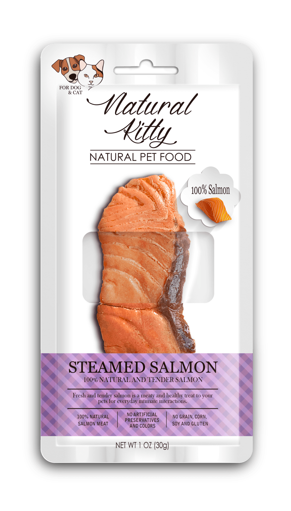 Natural Kitty Fillet Steamed Salmon