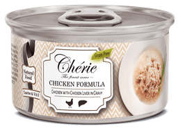 Chérie Basic Diet Shredded Chicken with Chicken Liver in Gravy 80g. - Mieszankazkurczakaiwatrobki