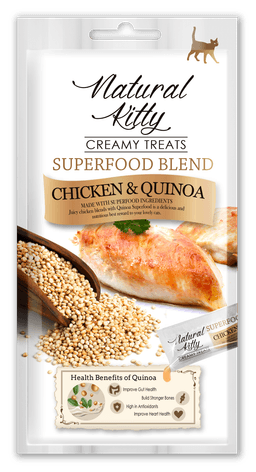 Natural Kitty Creamy Treats Superfood Blend Chicken and Quinoa - NKCTc_q