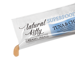 Natural Kitty Creamy Treats Superfood Blend Tuna and Chia Seed - SachetT_Csqueeze