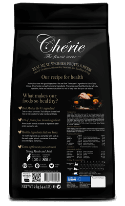 Pettric Cherie Turkey Dry Food 2kg. - Turkeyback