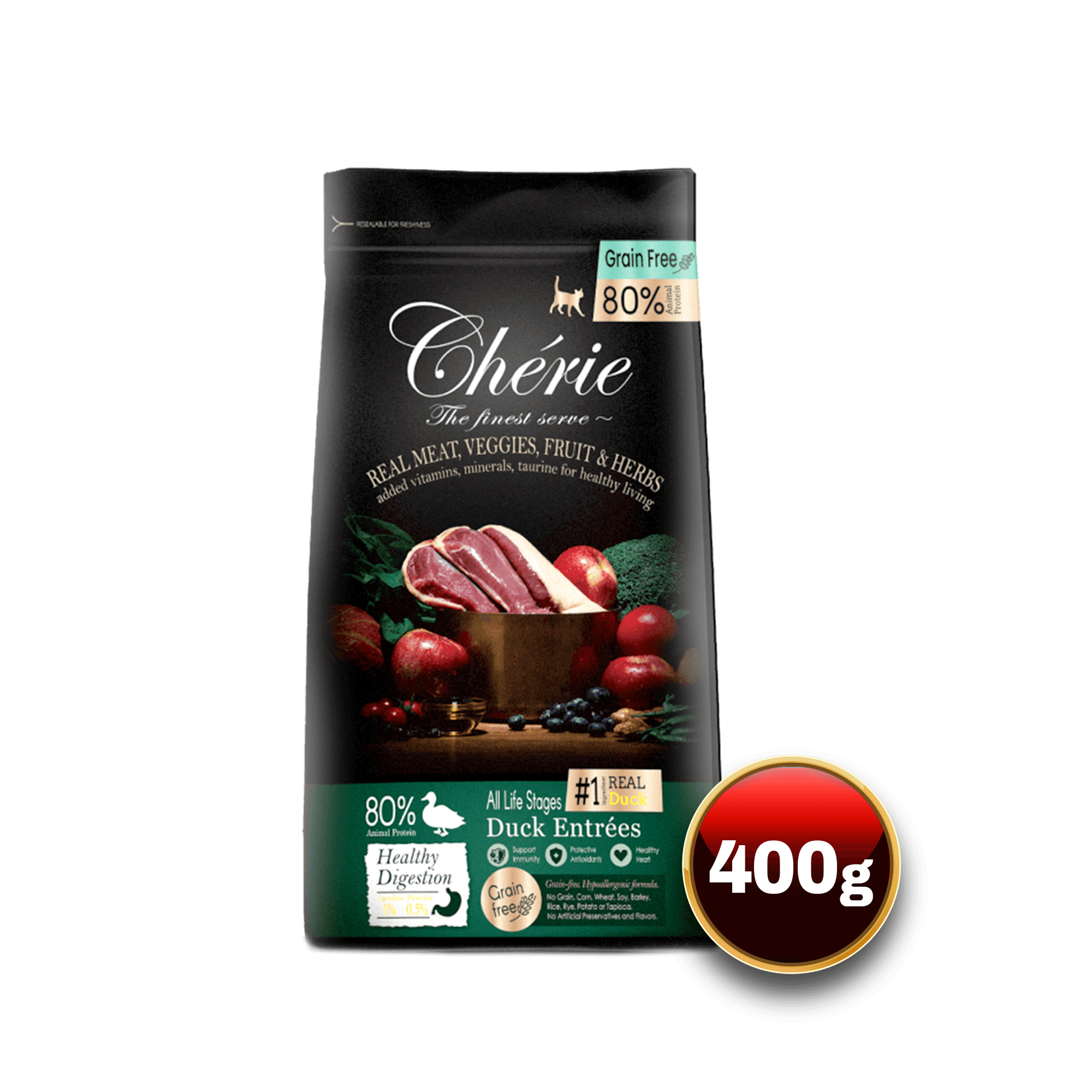 Pettric Cherie Duck Dry Food 400g.