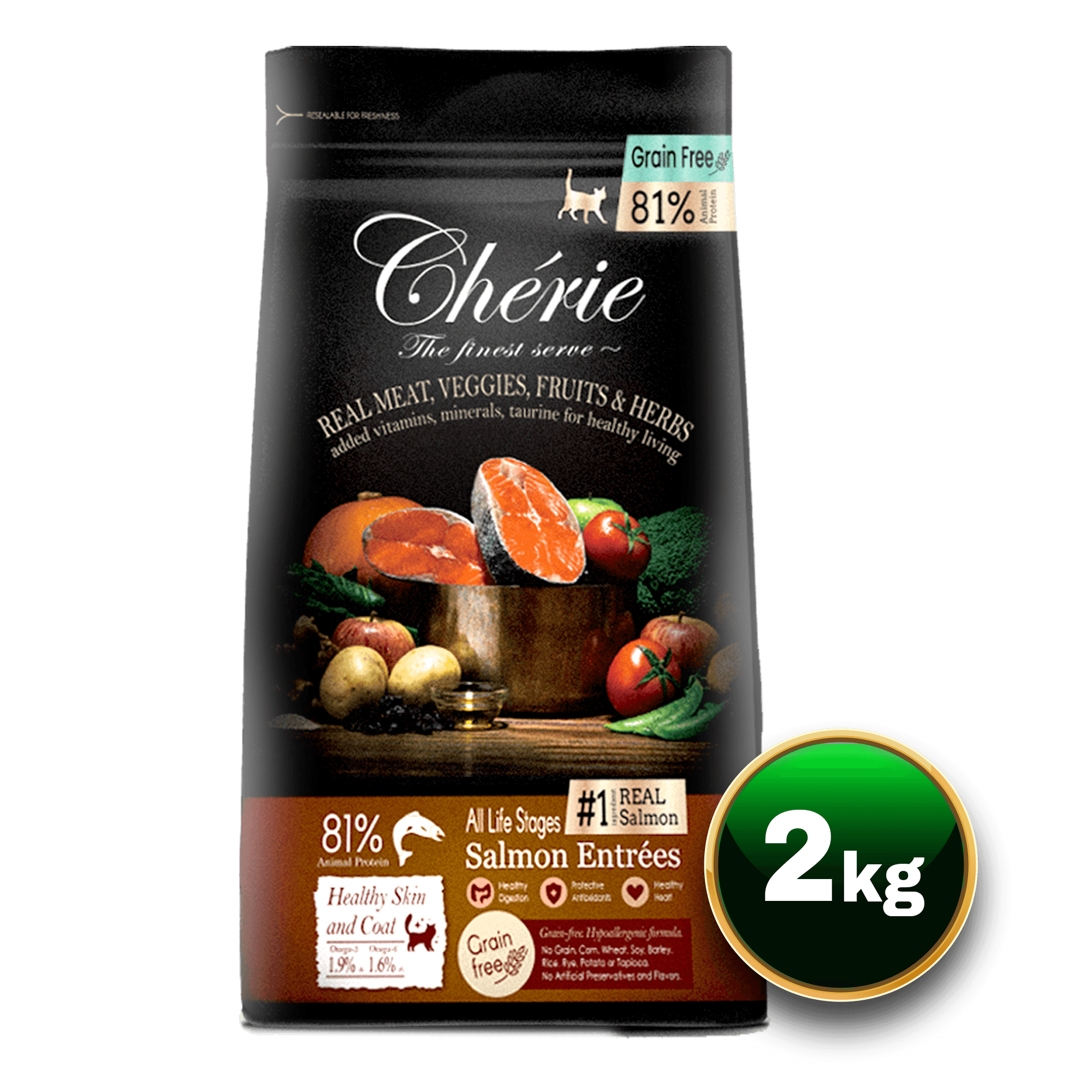 Pettric Cherie Salmon Dry Food 2kg.