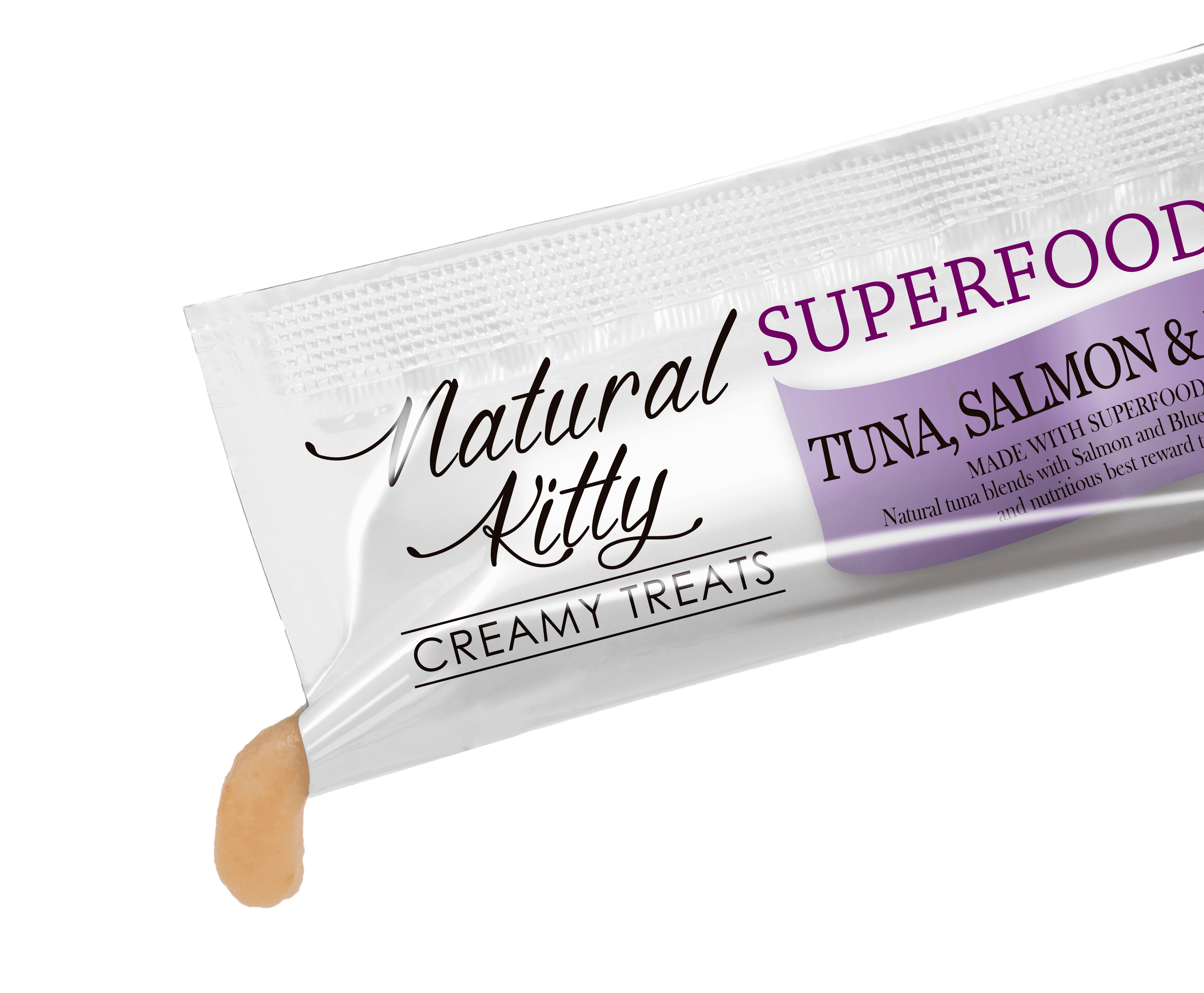 Natural Kitty Creamy Treats Superfood Blend Tuna, Salmon and Blueberry - kremzrybiborowek_4